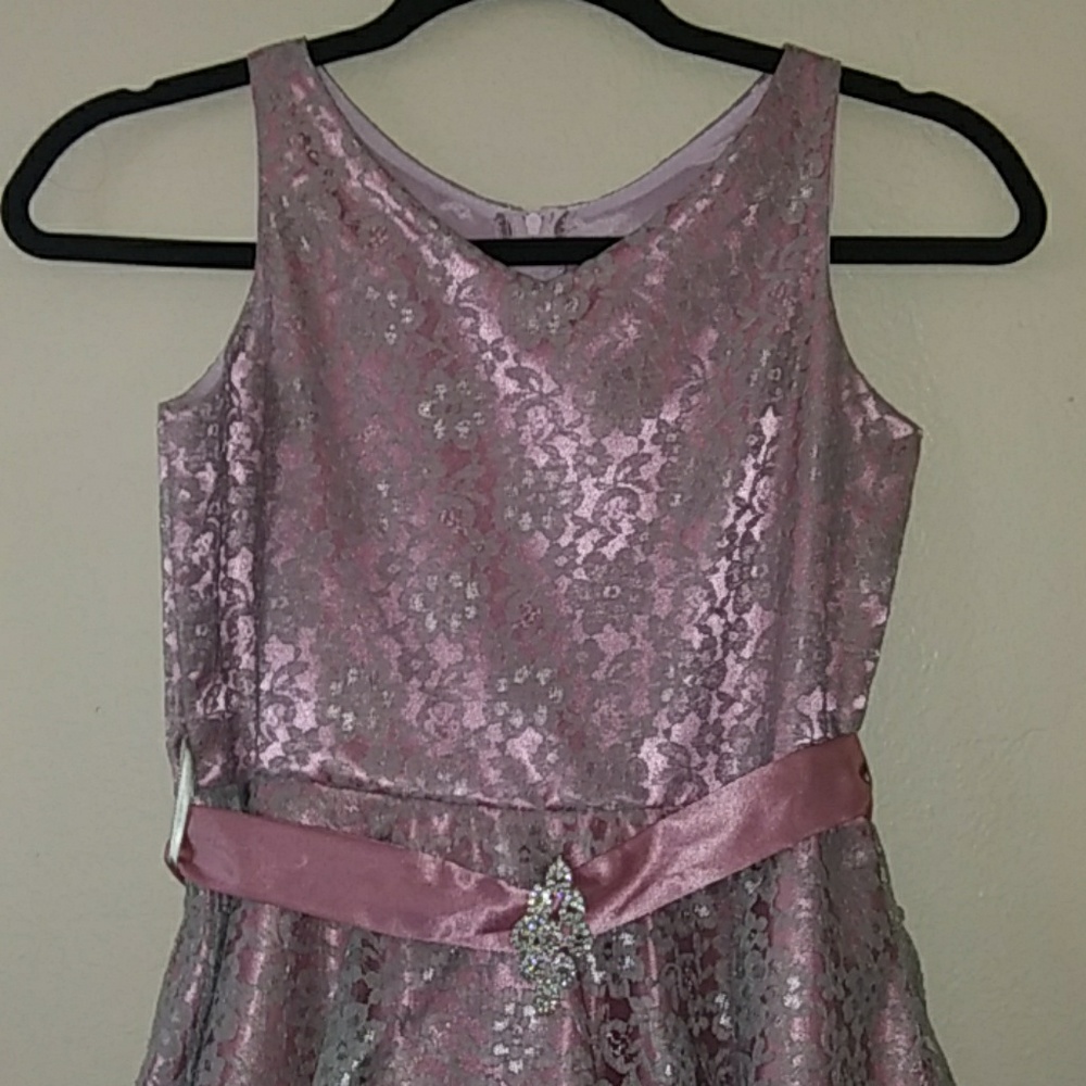 Floral lace dress for girl - Picture 2 of 6